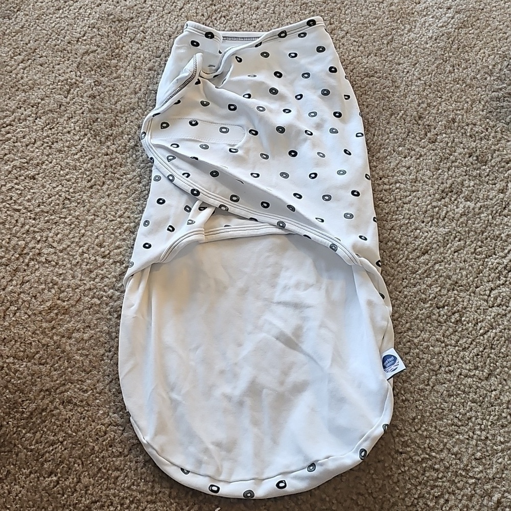 Nested Bean Zen Classic Sleep Swaddle 0-6 Months White Gray